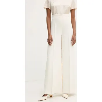 Dámské kalhoty Kalhoty Twinset dámské, béžová barva, jednoduché, high waist, 251TP2102 01X, vel. 34