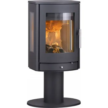 Krbová kamna Heta Scan-Line 850M - ploché boky, boční prosklení, na noze - fixní