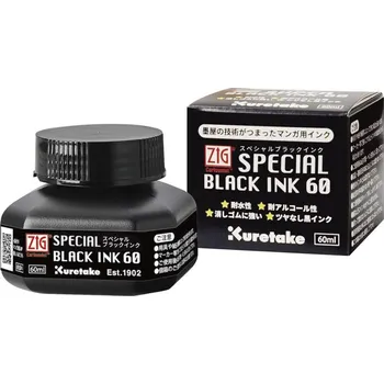Speciální výtvarná barva ZIG Kuretake Special Black Ink 60 (60 ml)