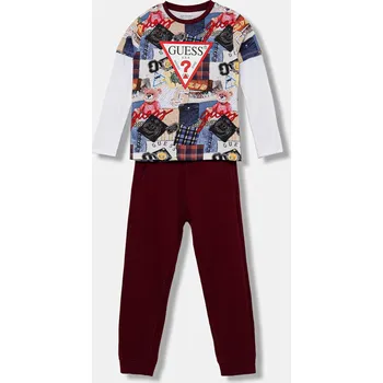 Dětská bavlněná tepláková souprava Guess více barev, N5YG00 K8HM4 N5YG00.K8HM4.9BYA vícebarevná MLC, vel. 113-118