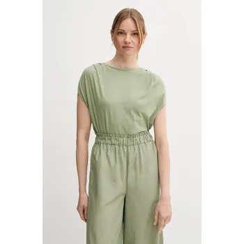 Dámské tričko Bavlněné tričko United Colors of Benetton 3096D10AB zelená 91X, vel. M