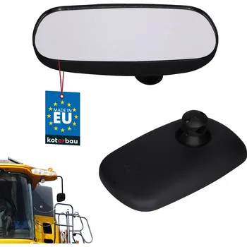 Auto zrcátko Univerzální panoramatické zrcátko s knoflíkem pro traktor stroj 265x160 mm