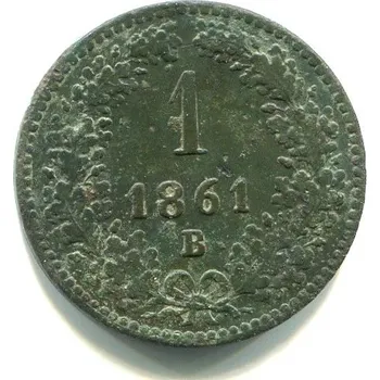 František Josef I. 1 kreuzer 1861/B.