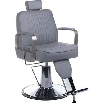 Kadeřnické křeslo Barber křeslo HOMER BH-31237 - světle šedé