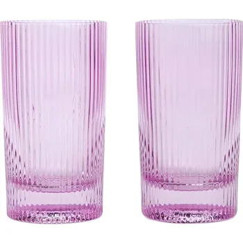 Sklenice Sada sklenic na nápoje Here's How Stella 355 ml 2-pack růžová barva HHC123UK 43X