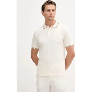 Pánské tričko Polo tričko United Colors of Benetton pánské, béžová barva, 3F9HU302E 01X, vel. M