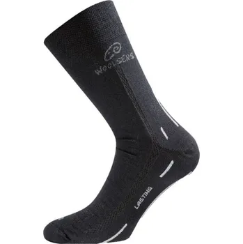 Pánské ponožky Lasting merino ponožky WLS černé - M (38-41)