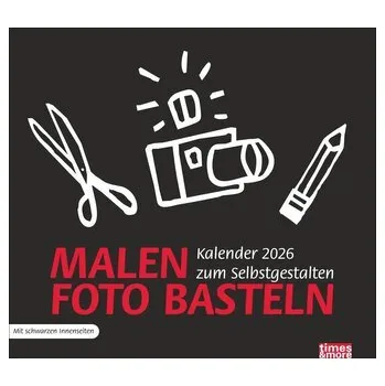 times&more Bastelkalender schwarz 2026 - Heye