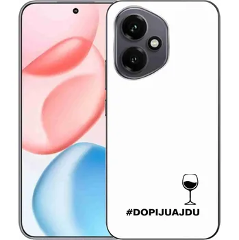 Pouzdro na mobilní telefon Gelový kryt mmCase na Honor 400 - vinný motiv bílé pozadí