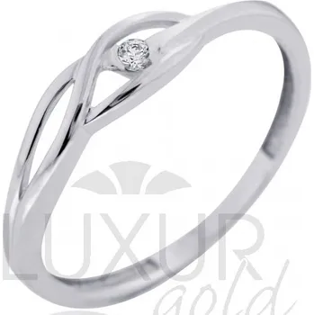 Prsten Klenoty Budín Dámský zlatý prsten z bílého zlata - zásnubní 585/1,07gr vel. 53 4565045 (Klenoty Budín Dámský zlatý prsten z bílého zlata - zásnubní 585/1,07gr vel. 53 4565045)