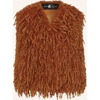 Dámská vesta Luisa Cerano Dámská Vesta Z Umělé Kožešiny, hnědá, 40
