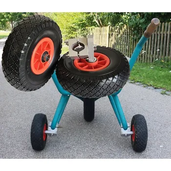 Kolečko Podpěrná kolečka pro zahradní kolečka D16.263 RED-BLACK (sada 2ks)