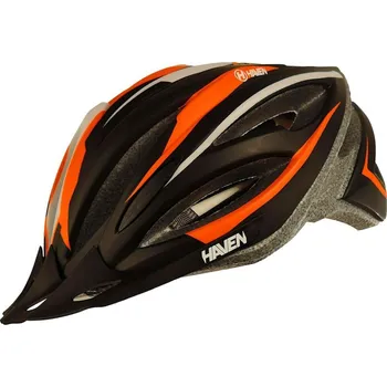 Cyklistická přilba HAVEN Cyklistická přilba - ENDURANCE LITE - černá/oranžová (55–59 cm)