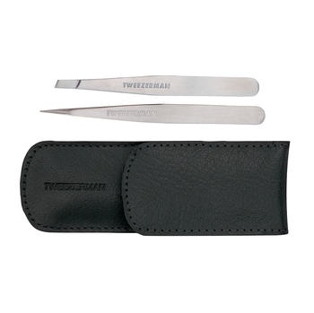 Tweezerman Petite Tweeze Set Black sada pinzet v černém pouzdře + Dárek k nákupu
