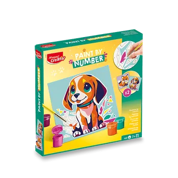 Kreativní sada Maped Creativ Paint by Number – malování podle čísel, motiv pes a liška