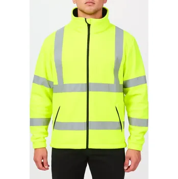 reflexní vesta Reflexní fleecová bunda PORTWEST HI-VIS FLEECE F300, Žlutá, vel. XL