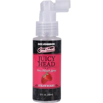 Intimní hygienický prostředek Doc Johnson GoodHead Juicy Head Dry Mouth Spray - Strawberry