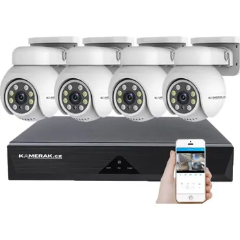 Kompletní kamerový systém 4 kamerový AHD set PTZ4-80E 5Mpx 1920p, H.265, CZ menu