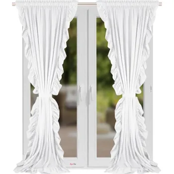 Fliying Sametový závěs Federica bílá 160x250 cm (cena za 1 kus)