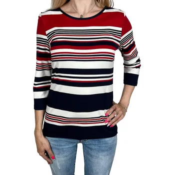 Dámská halenka Kreator Dámská červená halenka s dlouhým rukávem NATASHA H02 Barva: Červená, Velikost: S