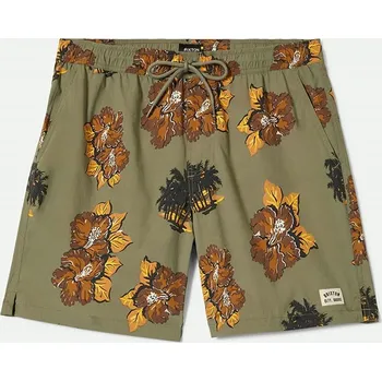 Pánské kraťasy BRIXTON kraťasy - Everyday Hybrid Short 5.5 Olive Surplus Floral (OLVSF) velikost: M