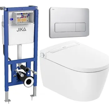 WC sada Jika Set modulu, bidetovacího WC a tlačítka, chrom MILASETCRM