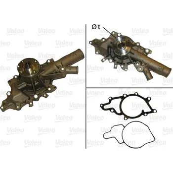 Chladič motoru Vodní čerpadlo, chlazení motoru VALEO 506875