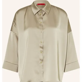 Dámská halenka Max & Co. Dámská Saténová Halenka Sbembo S 3/4 Rukávy, khaki, 36