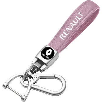 RENAULT přívěsek na klíče, klíčenka, růžová kůže