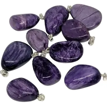 Přívěsek Čaroitový přívěsek AA kvalita – s úchytem z chirurgické oceli | Kámen duchovní transformace