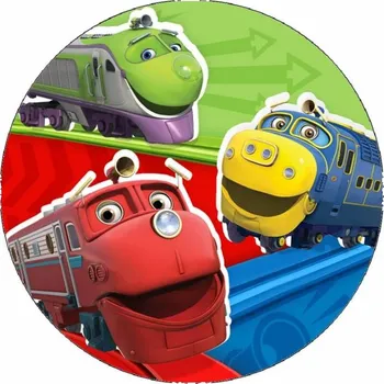 Jedlá dekorace na dort Jedlý papír chuggington - veselé vláčky 19,5 cm - Pictu Hap