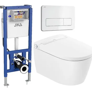 WC sada Jika Set modulu, bidetovacího WC a tlačítka, bílá MILASETB