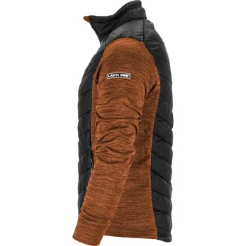 Pánská mikina LAHTI PRO LAHTIPRO HNĚDEČERNÁ ZATEPLENÁ MIKINA Velikost: M