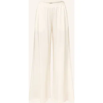 Dámské kalhoty Fabiana Filippi Dámské Marlene Kalhoty Ze Saténu, krémová, 38