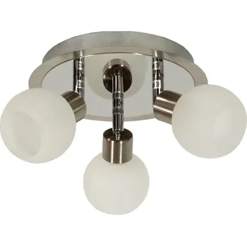 Stropní svítidlo kulaté Alabaster CANDELLUX klasické bílé chrom do obýváku s nastavením světla