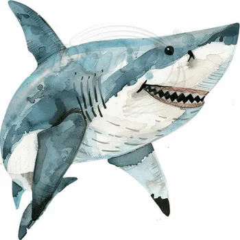 Textilní nažehlovací páska Dante Nažehlovačka Žralok - 19 x 20 cm