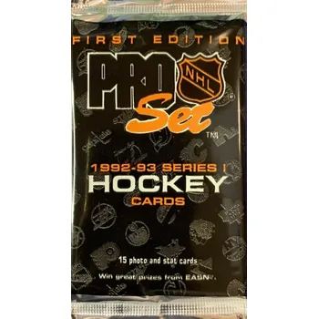 Sběratelská karetní hra 1992-93 Pro Set Series 1 Hockey Balíček
