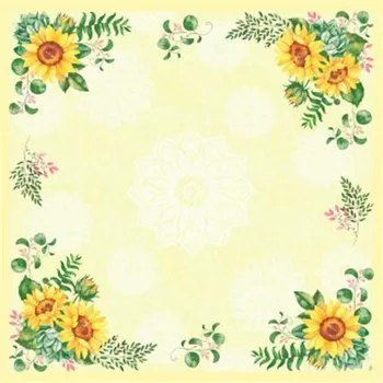 Jednorázový ubrus Ubrus 84 x 84 cm Dunisilk SUNFLOWER (20 ks) 100025238