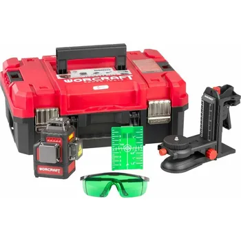 Měřící laser Laser Worcraft XCUBE026 ShareSYS Toolbox, 3x3D Green Beam, bez aku