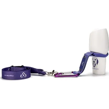 Pamlskovník Doggyroller s karabinou, barva fialová