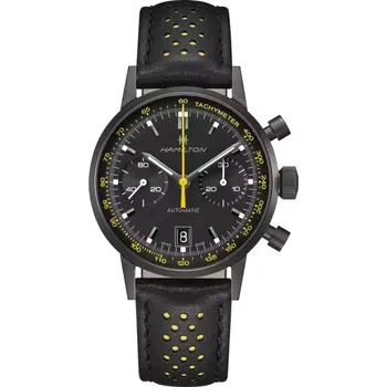 Hodinky Hamilton - H38446731 - Intra-Matic Auto Chrono All Black Edition