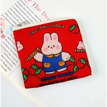 Nákupní taška Roztomilá malá hygienická taška s motivem zvířátek | taška, hygienická - Jahodový králík