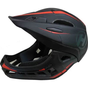 Cyklistická přilba HAVEN Cyklistická přilba - CHALLENGER - černá/červená (48-53 cm)