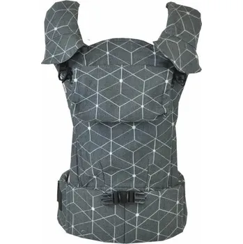 MoniLu UNI START nosítko - Cubes Black - Klasik - batohové popruhy