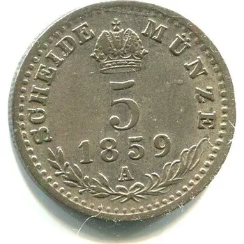 František Josef I. 5 Kreuzer 1859/A.