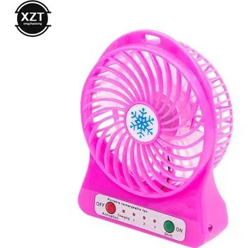 Domácí ventilátor Tichý usb mini ventilátor na stůl do kanceláře | stolní ventilátor, ochlazovač vzduchu - Růžový