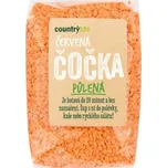 Country Life Čočka červená půlená loupaná 500 g + Sleva 3 % pro registrované