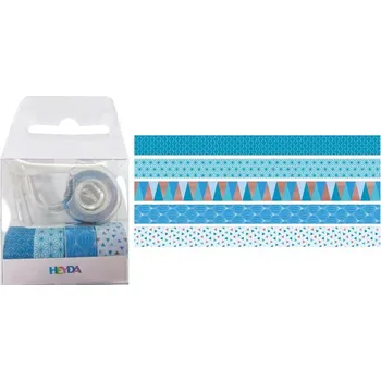 Lepicí páska Samolepicí páska "Mini" 12 mm x 3 m - azurová, 5 ks