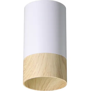 Stropní svítidlo Conti Tuba bílá moderní jednoramenná do obýváku, kuchyně nebo ložnice