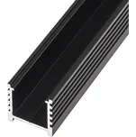T-LED LED profil N12C - nástěnný černý Varianta: Profil bez krytu 2m